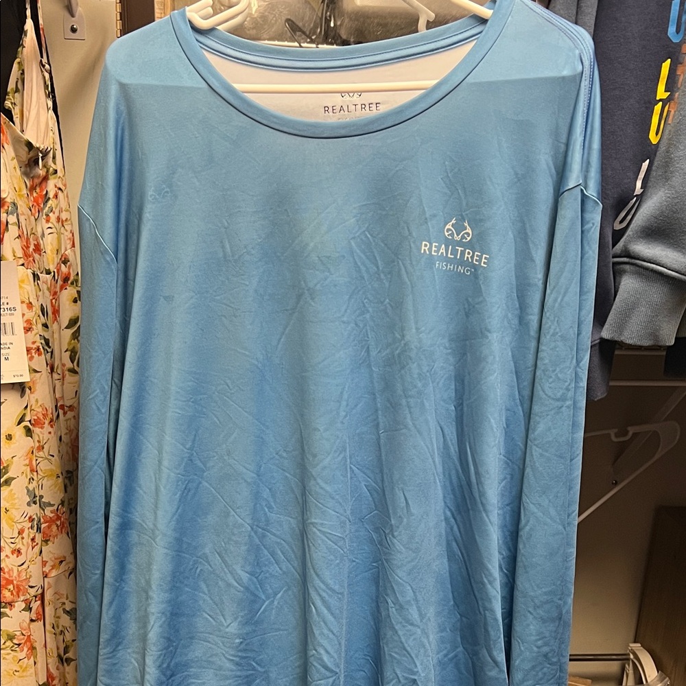 Realtree Fishing Light Blue Shirt